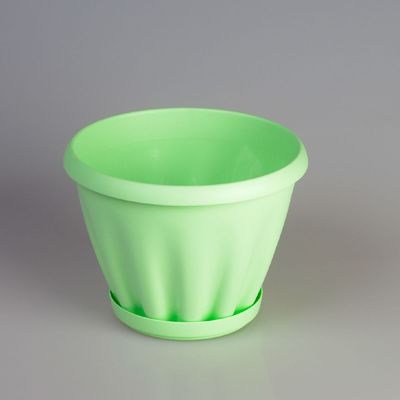 Горшок для цветов пласт Знатный зелен 225 с под 3,9л М303З (шт.)