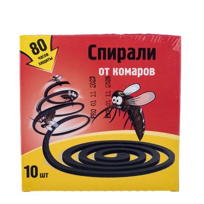 Спирали от комаров черные, 10штук в упаковке/60, SPIR60E
