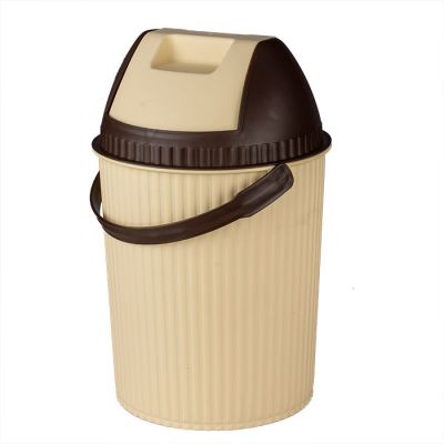 Ведро для мусора Solano, 10 л, бежево-коричневый, пластик, артикул Т241-1