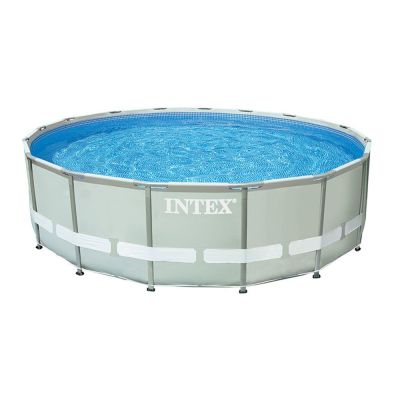 INTEX Бассейн каркасный призматический, 457х107 см, встроенный фильтр-насос, 26724NP