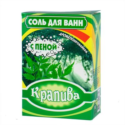 Соль для ванны с пеной, Крапива, 400 гр, Бахташ