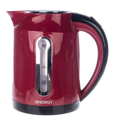 Чайник электрический Energy E-210 красный (153084), 2200Вт, 1.7л, диск, пластик
