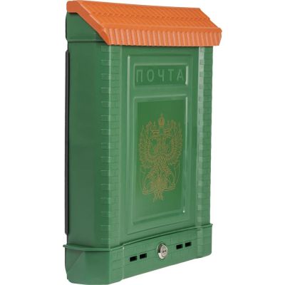 Ящик почтовый Премиум зеленый с замком ЦИКЛ