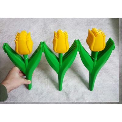 Ограждение садовое декор Тюльпан 0,3м*2,25м жёлтый