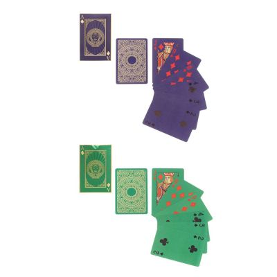 Карты игральные, пластиковые с фольгированным слоем, 54 карты, 2 цвета