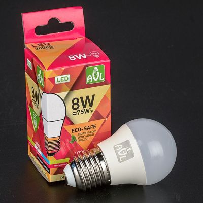 Лампа с/д PRE CK LED 8W 4K E27 (100), естественный белый