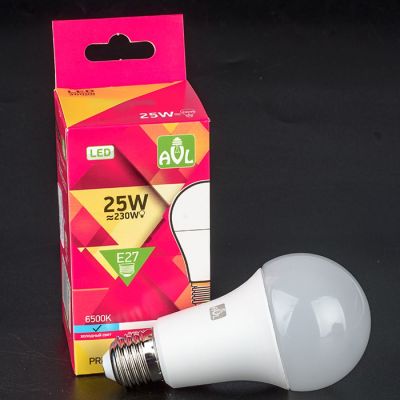Лампа с/д PRE A65 LED 25W 6K E27 (100), холодный белый