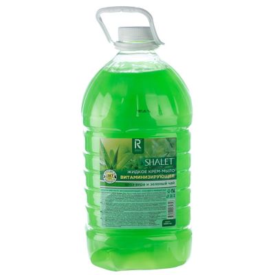 Крем-мыло Витаминизирующее Зеленый чай и алоэ вера 5л (РК), АУРА, арт 2546