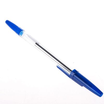 Ручка шариковая СТАММ Офис синяя, 0,7-1,0мм, тонированный корпус