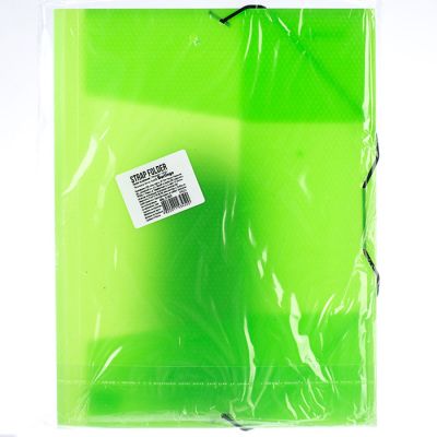 Папка на резинке Berlingo Neon А4, 500мкм, неоновая зеленая №127