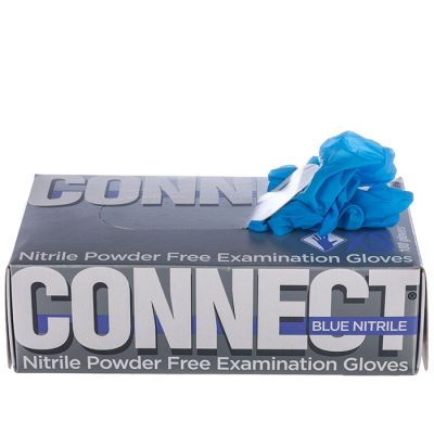 Перчатки нитриловые CONNECT BLUE NITRILE (TOP GLOVE) (5? (XS))