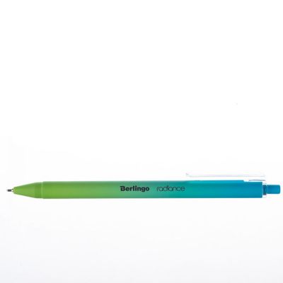 Ручка шариковая автоматическая Berlingo Radiance синяя, 0,7мм, корпус ассорти