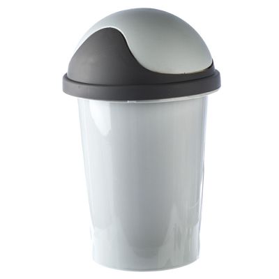 Контейнер для мусора Rambai круглый 10л (светло-серый)