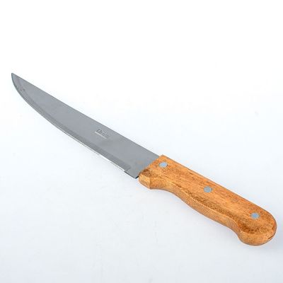 Нож кухонный деревянная ручка лезвие 20см №6 уп12