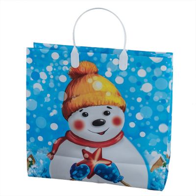 Снежный друг 30х30/150 сумка пластиковая мягкая, лам (40 шт в упак)