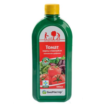 Удобрение комплексное, для томатов, перцев и бакложан, 0.5л, Биомастер