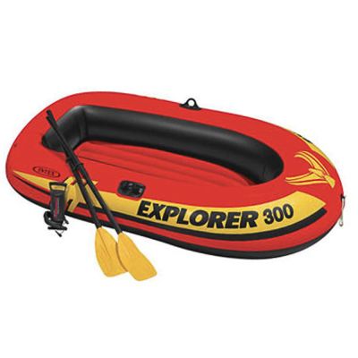 INTEX Лодка надувная Explorer 300, 211x117x41см, до 186кг насос/весла от 6 лет 58332