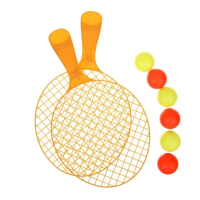 SILAPRO Набор бадминтона (ракетка 26х15см - 2шт, мячи 6шт) пластик