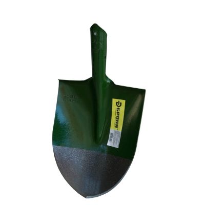 Лопата штыковая универсальная зеленая (рельсовая сталь) 900 гр. Броня