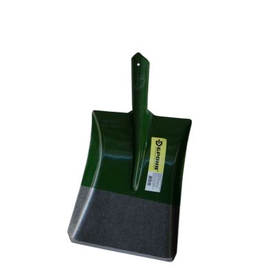 Лопата совковая песочная квадратная зеленая (рельсовая сталь) 950 гр. Броня