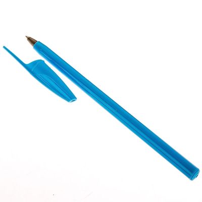 Ручка шариковая OfficeSpace LC-Solid синяя, 0,7мм, корпус ассорти, штрих-код (уп/50) №121