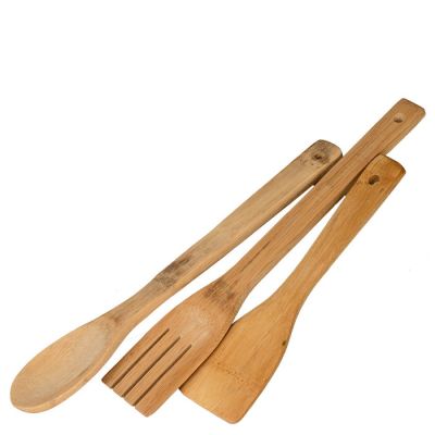Лопатки для приготовления пищи бамбук 3шт в пакете (28см +15см)