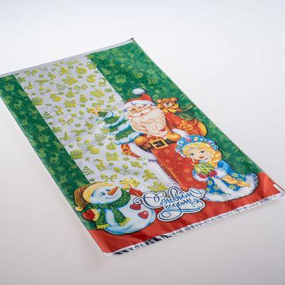 Пакет подарочный Новогодний Снеговик-затейник, 30*50 см