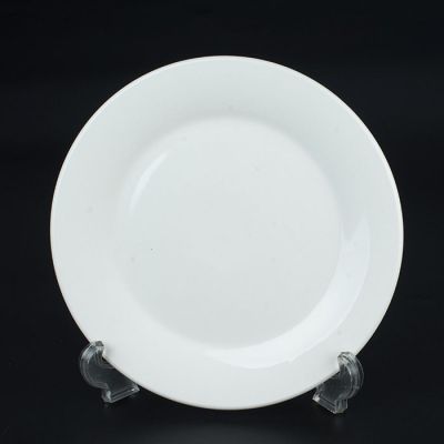 Тарелка белая фарфор плоская 8 20см /D-31 уп 12