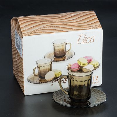 Набор чайный стекло 12 пр ELICA 62099